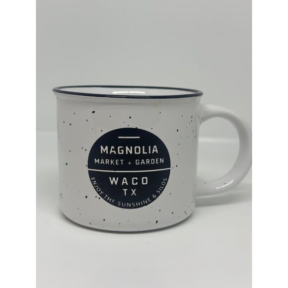Magnolia Market Waco TX Garden Mug Camp Style Splatter Joanna Gaines 3.75" - Picture 3 of 8